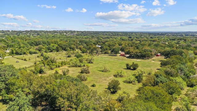 aerial view with a rural view