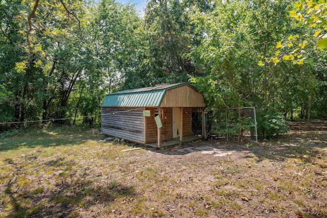 view of outdoor structure