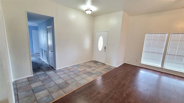 foyer featuring hardwood / wood-style floors