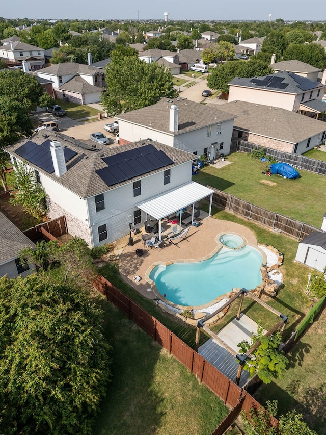 birds eye view of property