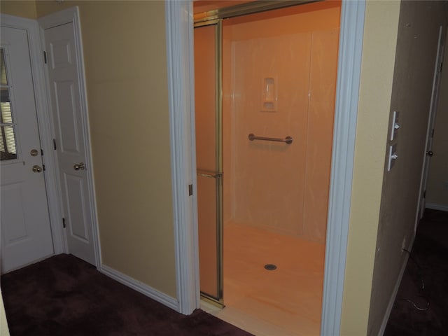 bathroom featuring an enclosed shower