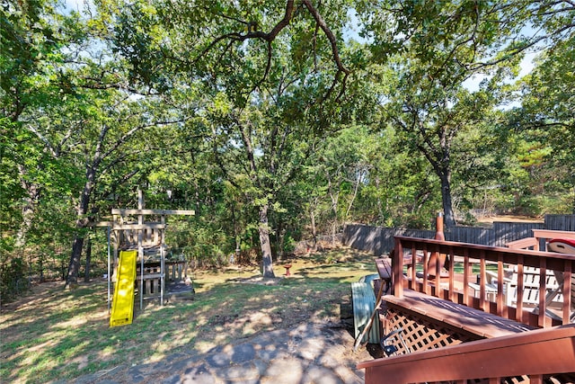 view of wooden terrace