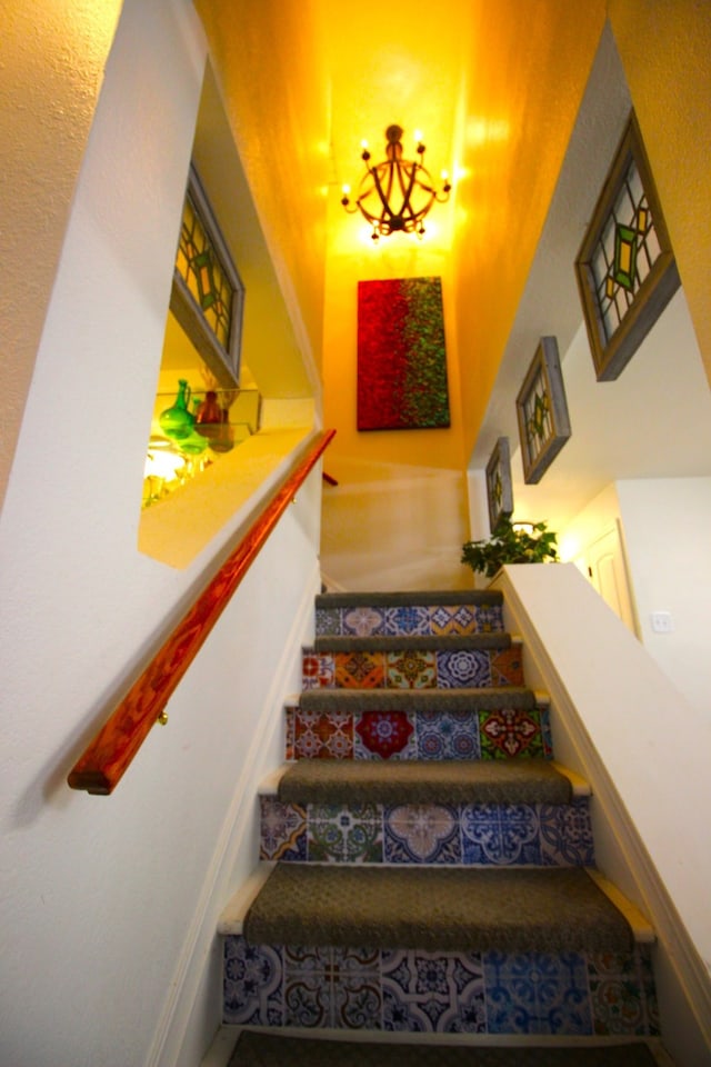 view of stairs