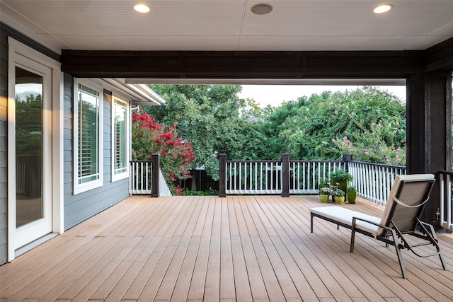 view of wooden terrace