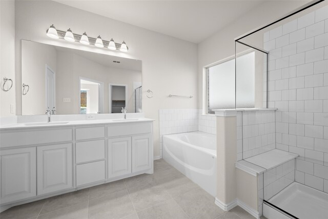 hallway featuring light tile patterned flooring