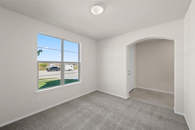 view of carpeted empty room