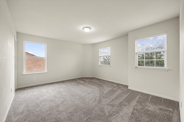 unfurnished room with carpet