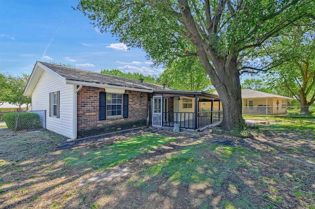 view of ranch-style house