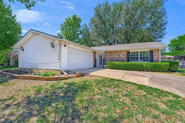 ranch-style house with a garage