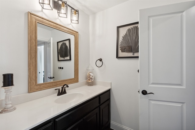 bathroom featuring vanity