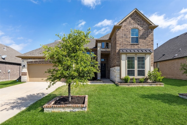 view of front of house featuring a front yard