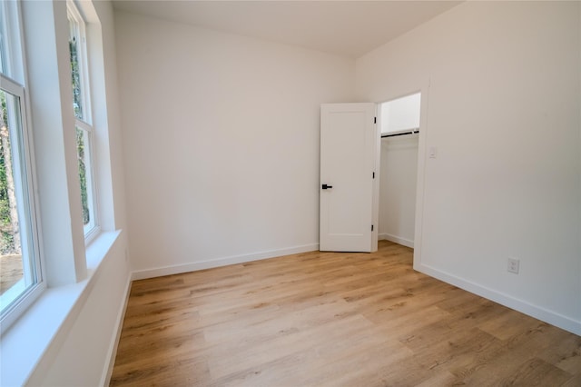 bedroom featuring light hardwood / wood-style floors