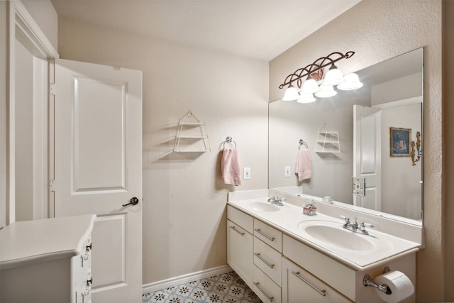 bathroom with vanity