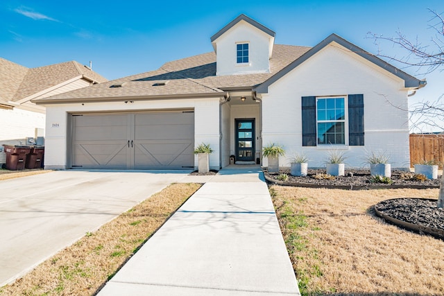 view of front of house featuring a garage