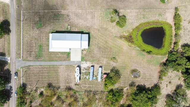 bird's eye view with a rural view