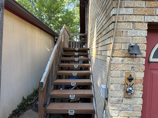 view of staircase