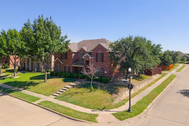 view of front of property with a front yard