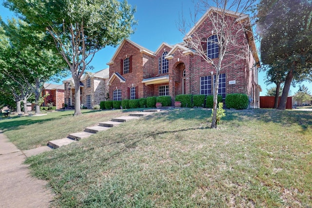 view of front property featuring a front yard