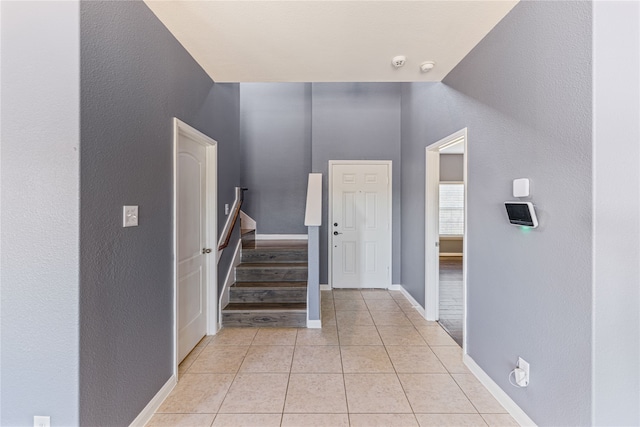 view of tiled foyer