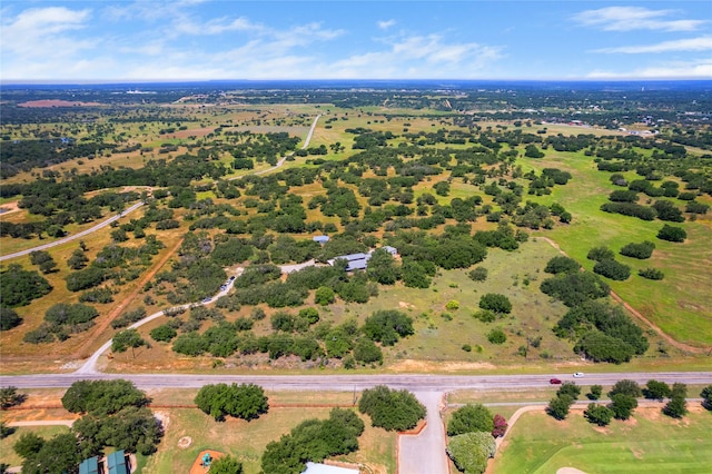 bird's eye view featuring a rural view