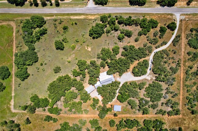 bird's eye view featuring a rural view