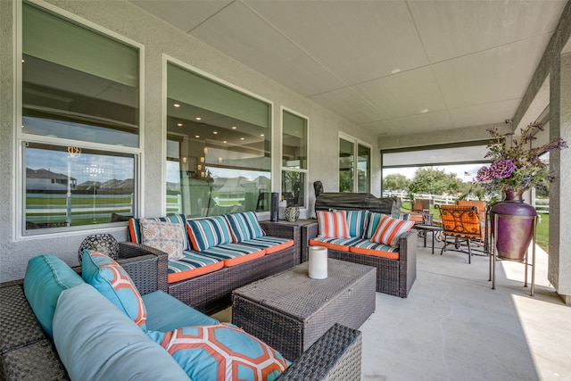 view of patio / terrace with outdoor lounge area