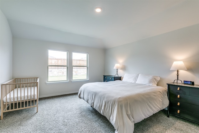 bedroom with carpet floors