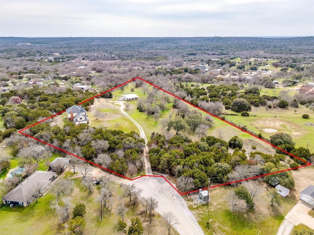 birds eye view of property