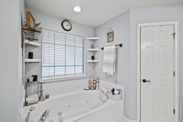 bathroom with a bathing tub