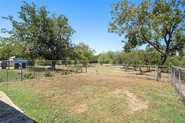 view of yard featuring a rural view