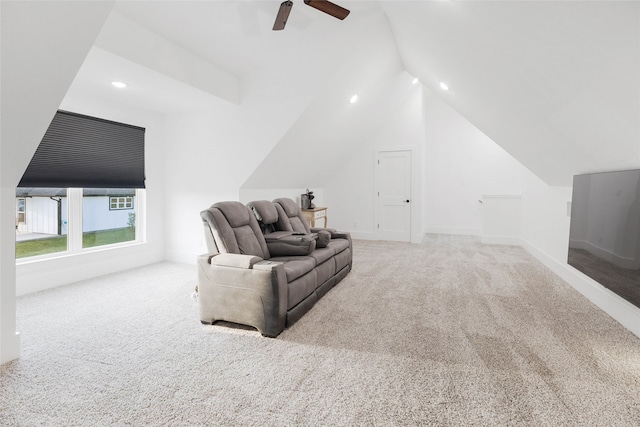 6770 Fm 1372nd Rd, North Zulch, TX 77872 - carpeted office featuring vaulted ceiling and baseboards