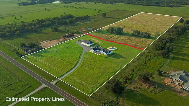 6770 Fm 1372nd Rd, North Zulch, TX 77872 - birds eye view of property with a rural view