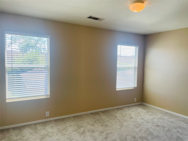 view of carpeted empty room