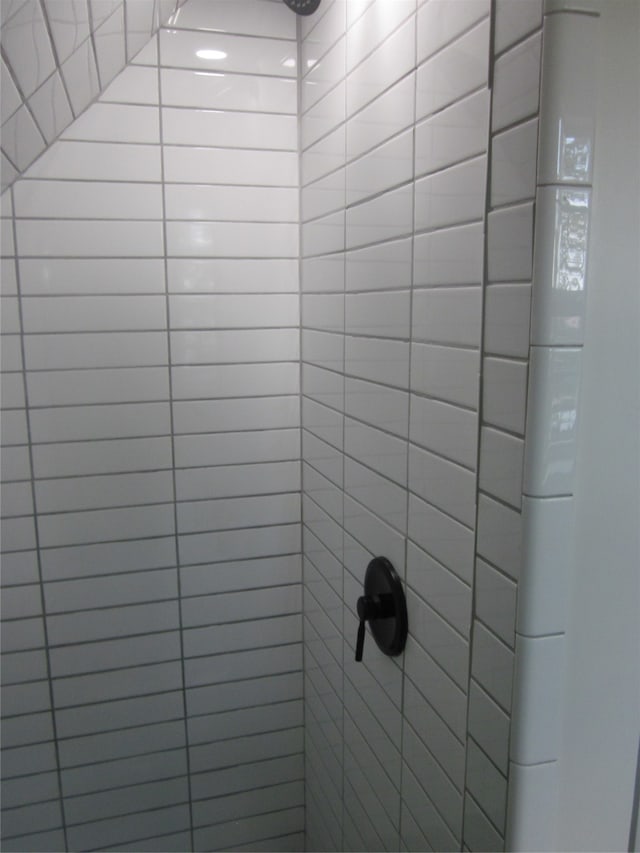 details with tiled shower