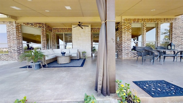 view of patio / terrace with outdoor lounge area