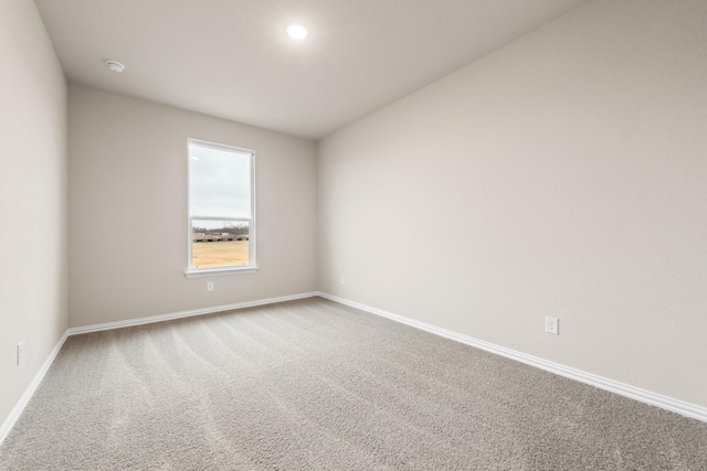 view of carpeted empty room