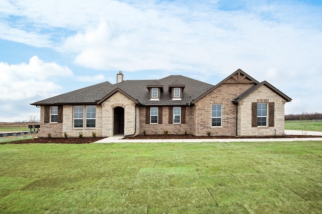 view of front of house featuring a front yard