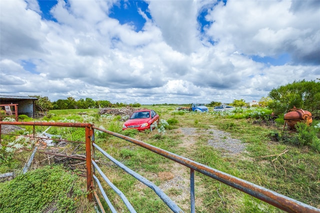 exterior space featuring a rural view