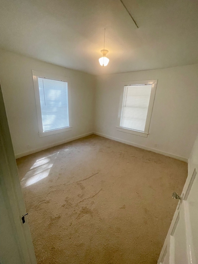 view of carpeted empty room