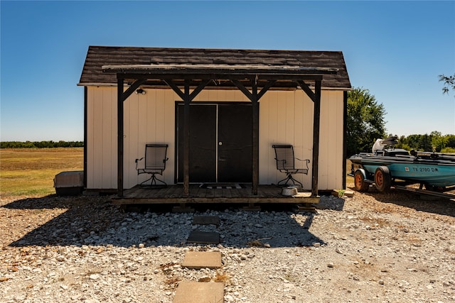 view of outbuilding