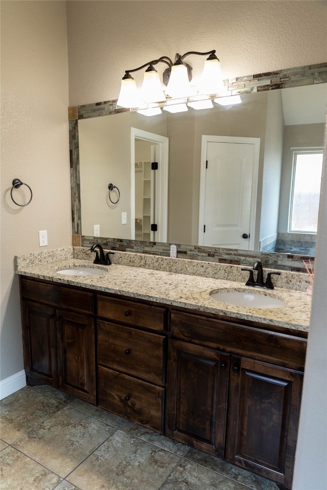 bathroom featuring vanity