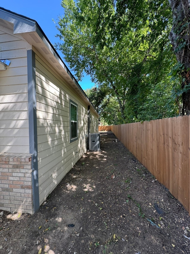 view of property exterior featuring cooling unit