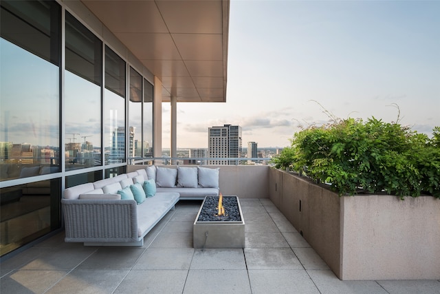 balcony with an outdoor living space