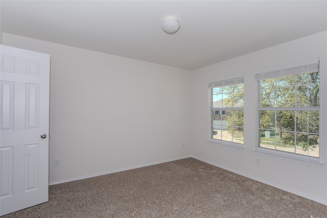 view of carpeted empty room