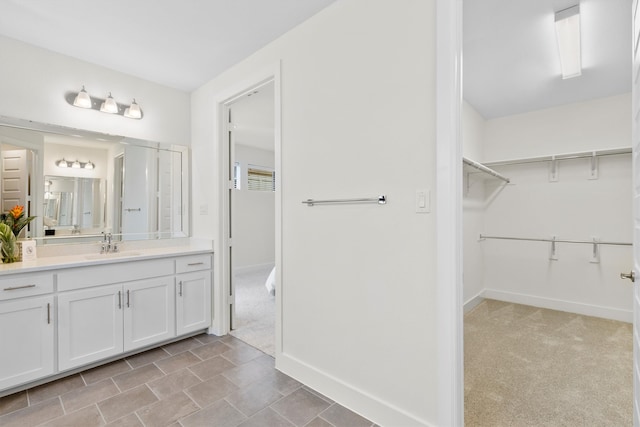 bathroom with vanity