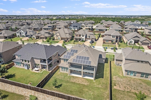 bird's eye view featuring a residential view