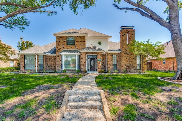 view of front of house featuring a front yard