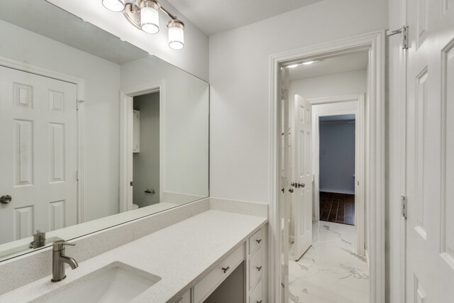 bathroom with vanity