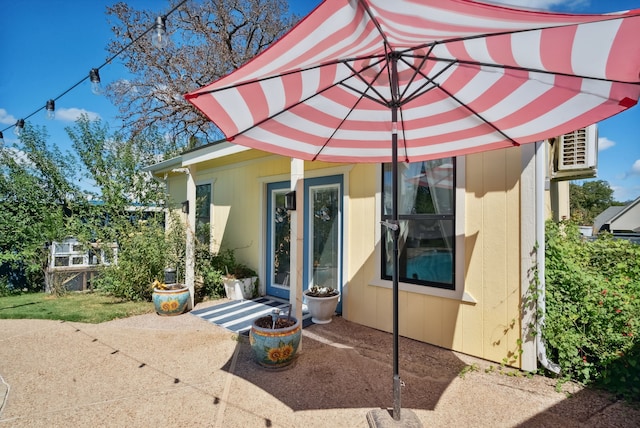 rear view of house with a patio area