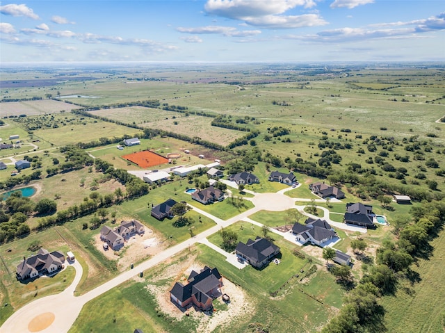 bird's eye view with a residential view